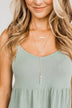 Charming 2-Tier Marbled Pendant Necklace- Gold