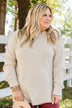 Thread & Supply Unwind Your Mind Waffle Knit Top- Oatmeal