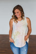 Look of Love Tie Dye Tank Top- Purple, Pink, Yellow