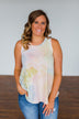 Look of Love Tie Dye Tank Top- Purple, Pink, Yellow