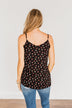 Fascinating In Floral Tank Top- Black