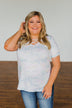 Believe In You Criss Cross Top- Off White, Pink, Yellow, Blue