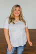 Believe In You Criss Cross Top- Off White, Pink, Yellow, Blue