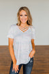 Believe In You Criss Cross Top- Off White, Pink, Yellow, Blue