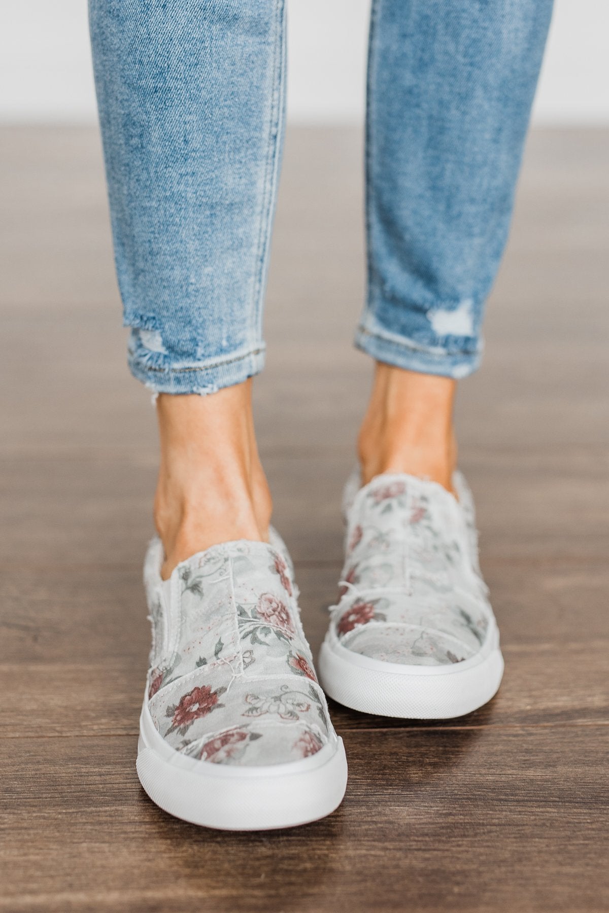 Blowfish Maddox Sneakers- Light Gray Garden Camo - Main Image