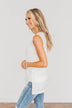 Encouraging Words V-Neck Tank Top- Ivory