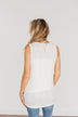 Encouraging Words V-Neck Tank Top- Ivory