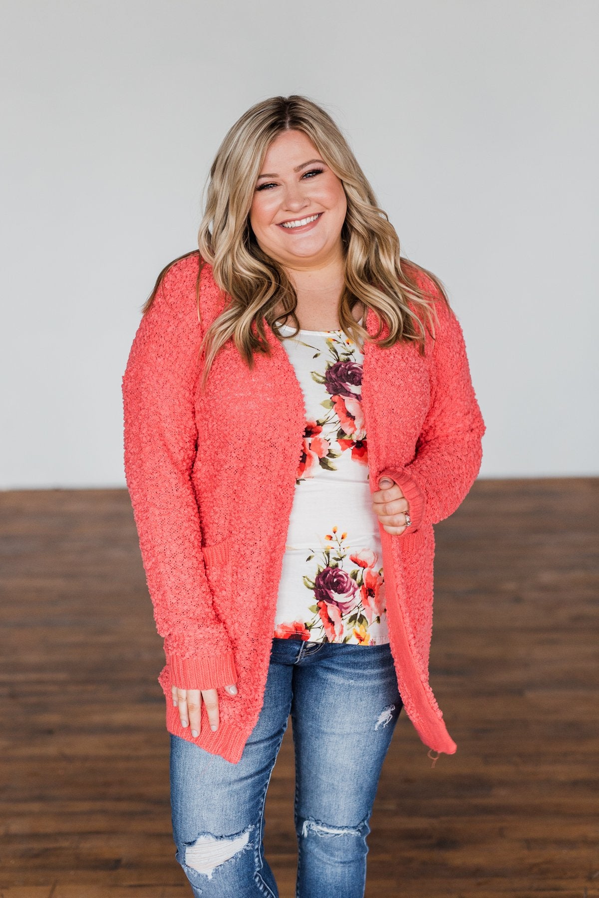 Had My Heart Lightweight Floral Tank Top- Ivory