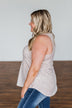 Somewhere Out There Leopard Tank Top- Ivory & Camel