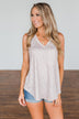 Somewhere Out There Leopard Tank Top- Ivory & Camel