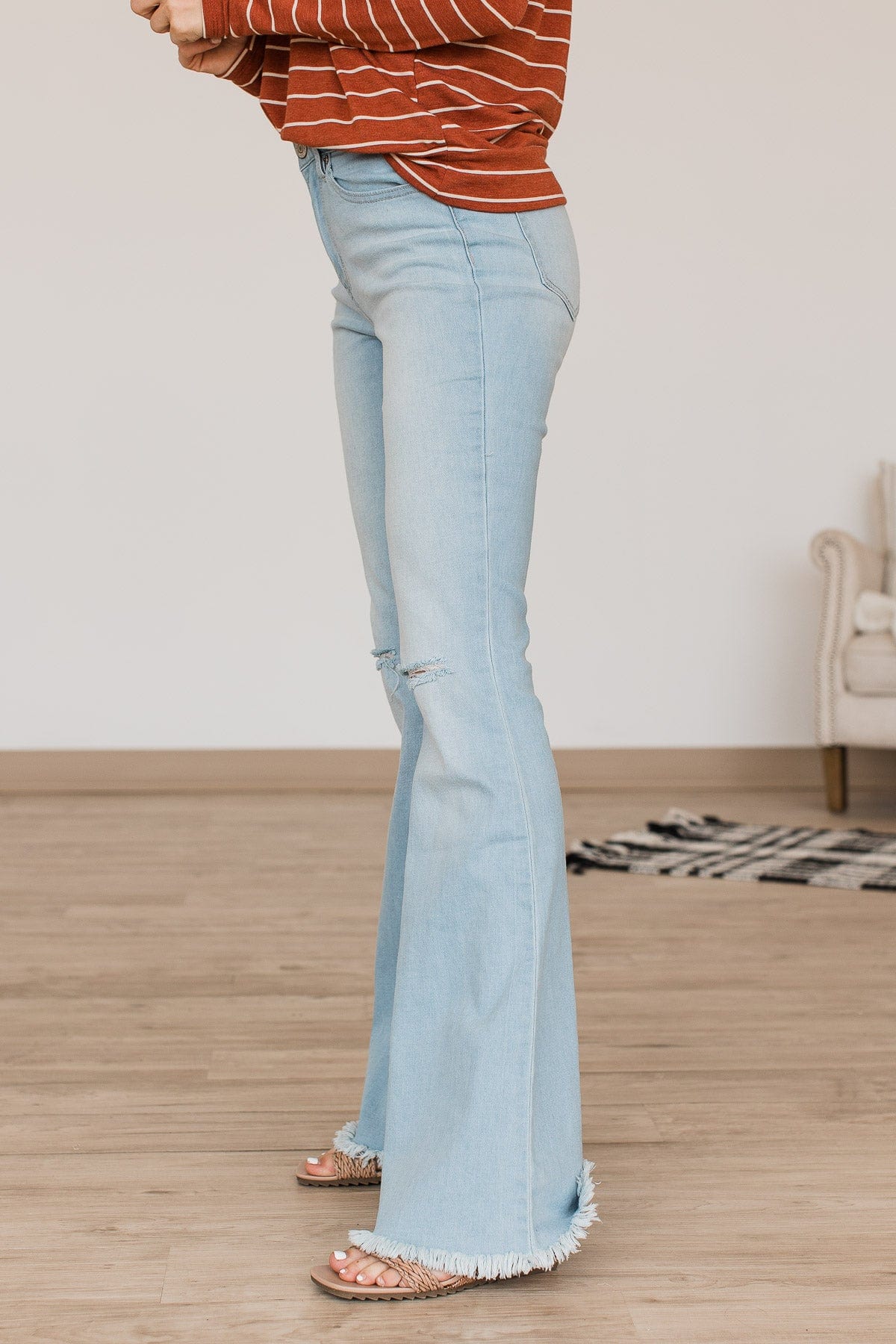 YMI High-Rise Flare Jeans- Marina Wash