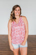 Spaces Between Us V-Neck Tank Top- Shades of Pink