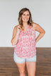 Spaces Between Us V-Neck Tank Top- Shades of Pink
