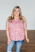 Spaces Between Us V-Neck Tank Top- Shades of Pink