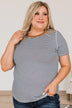 Someone To Hold Striped Top- Navy