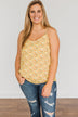 Fields Of Gold Floral Tank Top- Yellow