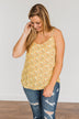 Fields Of Gold Floral Tank Top- Yellow