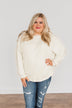 Here For A Good Time Knit Sweater- Light Cream