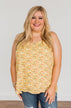 Fields Of Gold Floral Tank Top- Yellow