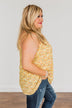 Fields Of Gold Floral Tank Top- Yellow