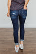 Vervet Mid-Rise Skinny Jeans- Dark Karina Wash