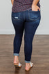 Vervet Mid-Rise Skinny Jeans- Dark Karina Wash