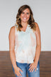 In With The New Tie Dye Tank Top- Orange & Blue