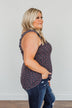 Love At First Glance Floral Tank Top- Dark Navy
