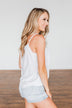 Take A Stand Crochet Tank Top- Off White