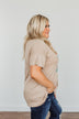 "Country Road Take Me Home" Graphic Tee- Tan