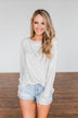 Wild Love Long Sleeve Leopard Top- Ivory