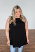 Chase That Feeling Ruffle Sleeve Top- Black