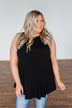 Chase That Feeling Ruffle Sleeve Top- Black