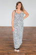 Begin Your Journey Leopard Maxi Dress- Off White