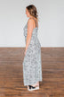 Begin Your Journey Leopard Maxi Dress- Off White