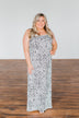 Begin Your Journey Leopard Maxi Dress- Off White
