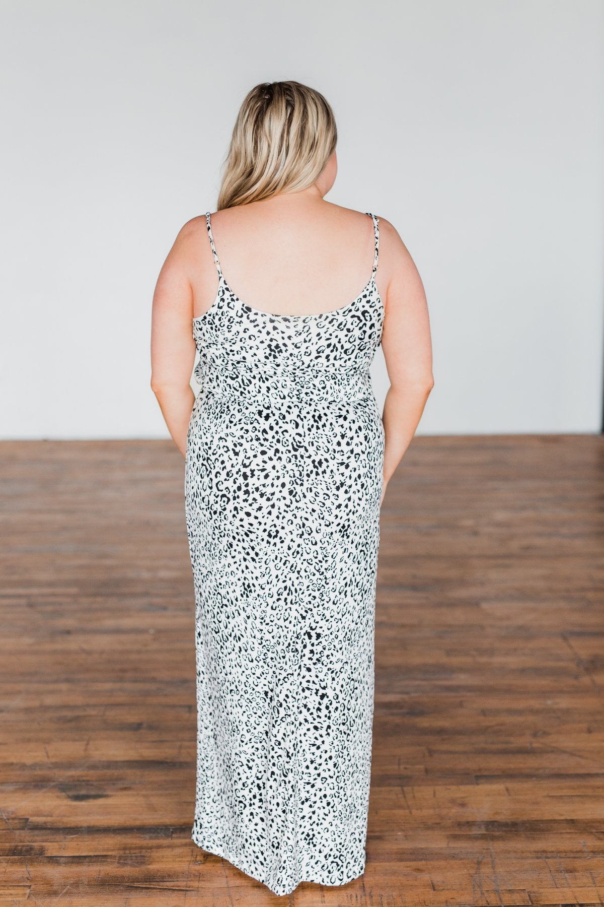 Begin Your Journey Leopard Maxi Dress- Off White