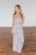 Begin Your Journey Leopard Maxi Dress- Off White