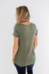 This is Me Notch Pocket Top- Olive