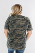 "Amen." Glitter Graphic Top- Vintage Camo