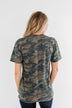 "Amen." Glitter Graphic Top- Vintage Camo