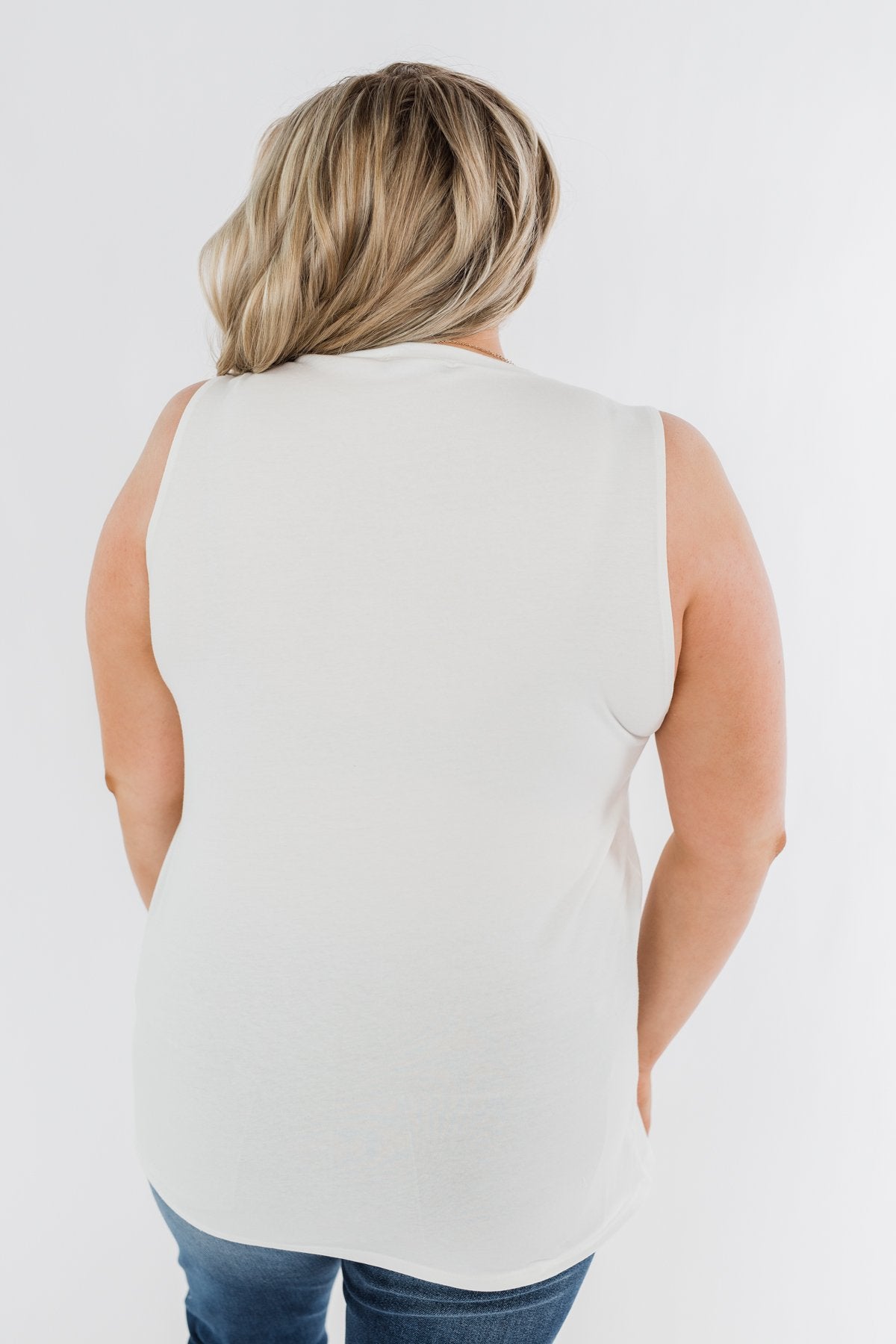 "Boots, Jeans, Beer, & Country Music" Graphic Tank Top- Ivory
