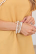 Nights Out Pendant Bracelet Set- Ivory