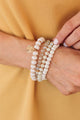 Nights Out Pendant Bracelet Set- Ivory