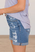 Vervet High-Rise Distressed Shorts- Norma Wash