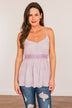 Picture This Floral Tank Top- Lilac