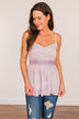 Picture This Floral Tank Top- Lilac