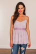 Picture This Floral Tank Top- Lilac