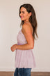 Picture This Floral Tank Top- Lilac