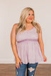 Picture This Floral Tank Top- Lilac